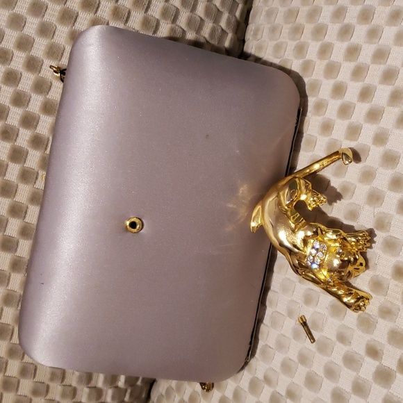 Grey Evening Bag for Repair - Picture 1 of 17